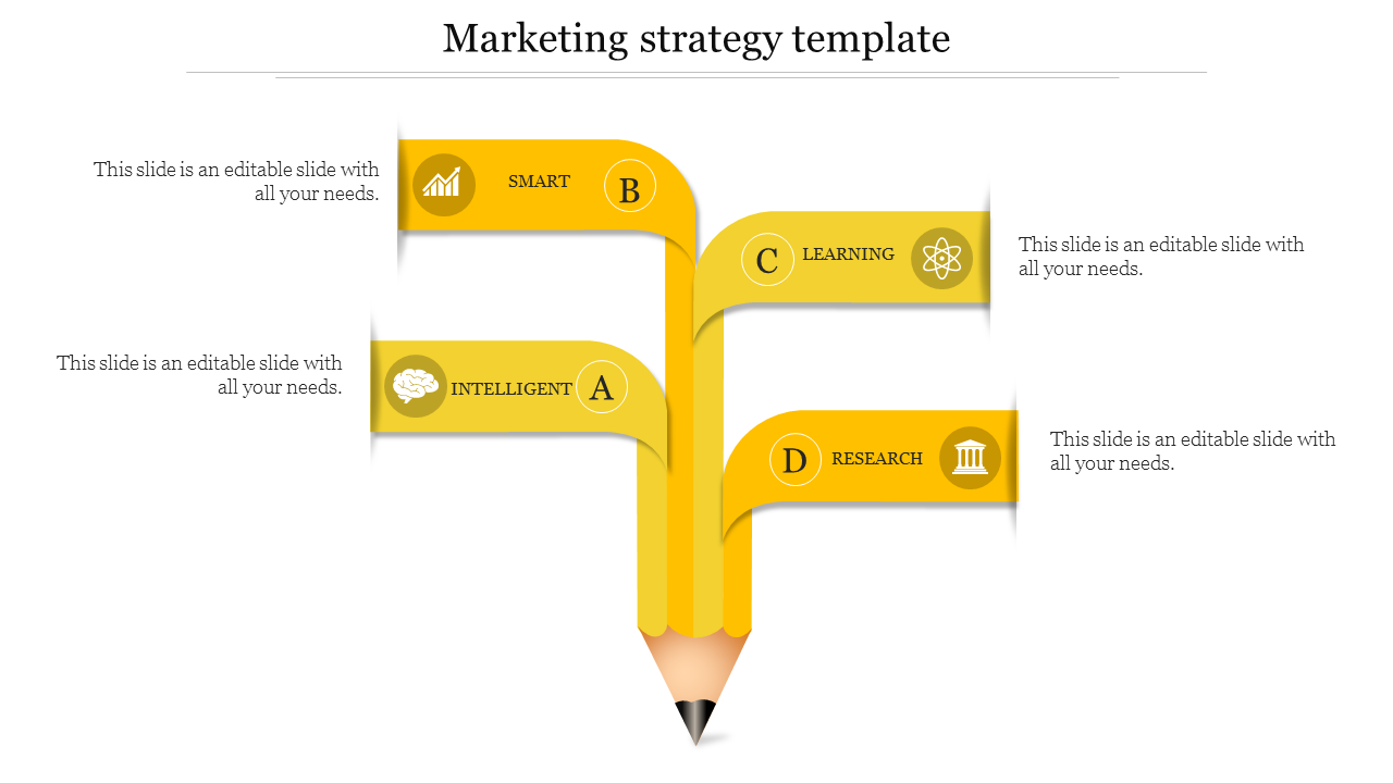 marketing strategy template-yellow
